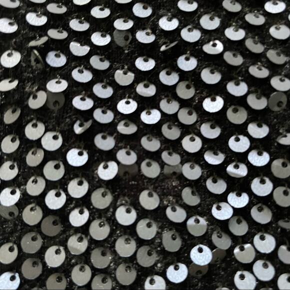 Ann Taylor Blue-Black Paillette Covered Velvet Skirt Size 10 NWOT - Picture 2 of 13